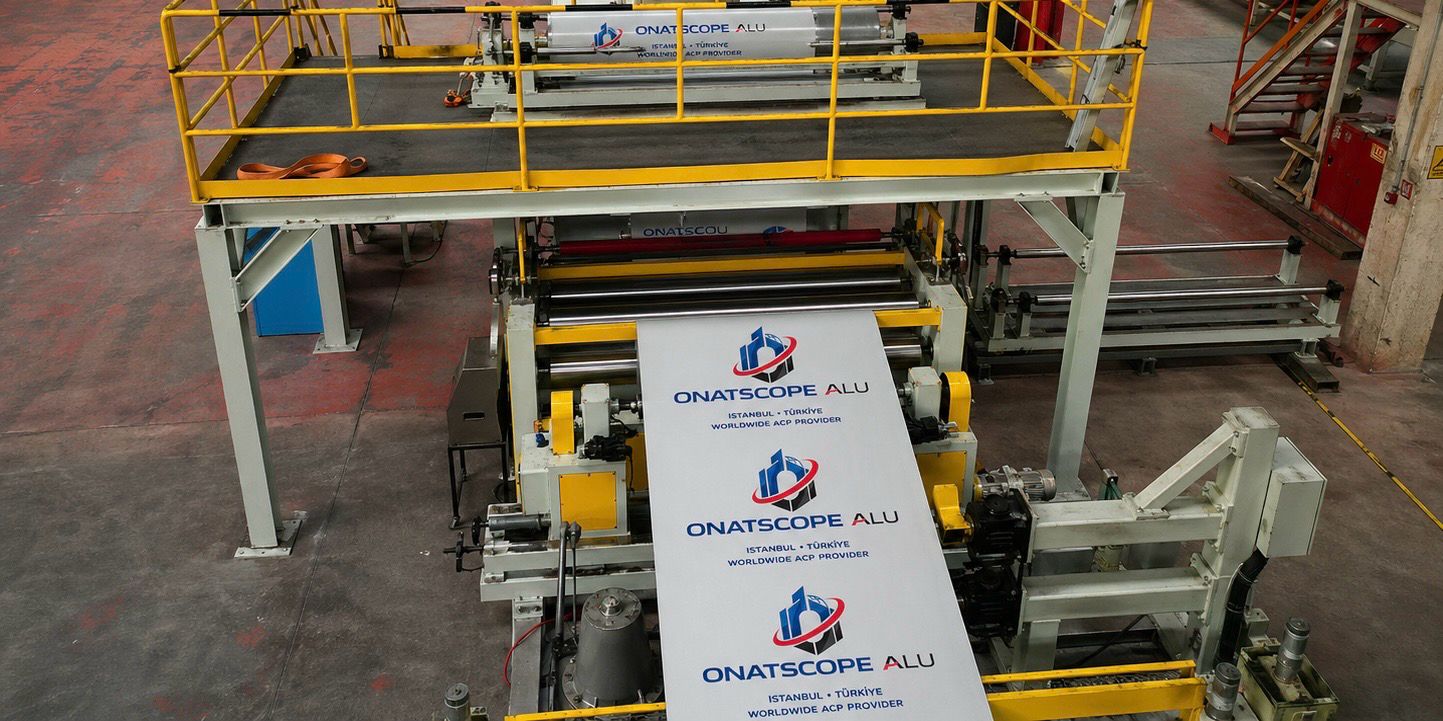 Aluminum composite panels from the Onat Scope production line